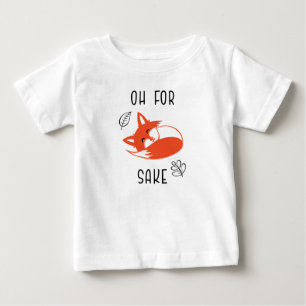 Camiseta Para Bebê Fox Sake Funny Reynard Animal Vixen