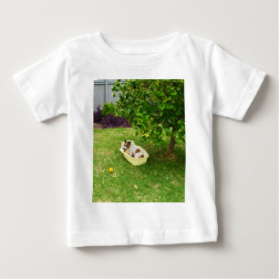 Camiseta Para Bebê Fox Terrier Bathtime, Bebê