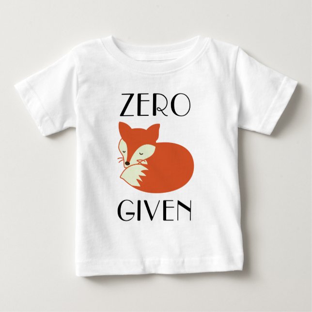 Camiseta Para Bebê Fox zero dado (Frente)