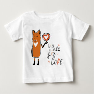 Camiseta Para Bebê Foxy Love