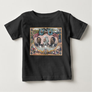 Camiseta Para Bebê Fr3d3 Bailey Douglass com Abolicionista Preto