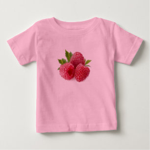 Camiseta Para Bebê Framboesas
