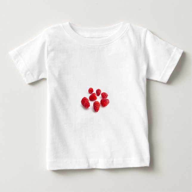 Camiseta Para Bebê Framboesas (Frente)