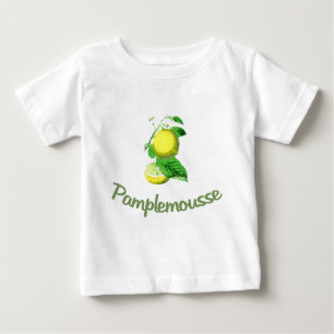 Camiseta Para Bebê Francês de Pamplemousse para a toranja