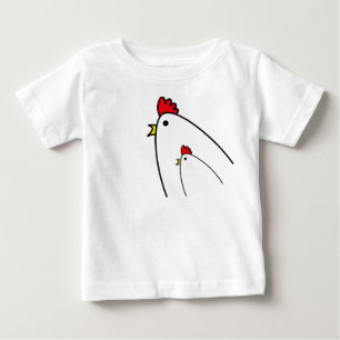 Camiseta Para Bebê Frangos