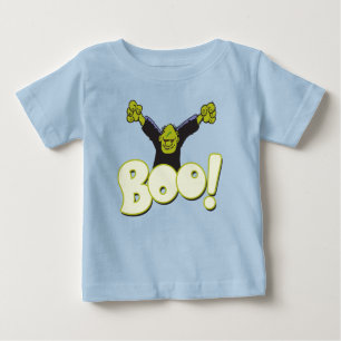 Camiseta Para Bebê Frankenstein Monster Cartoon BOO Halloween