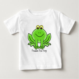 Camiseta Para Bebê Freddie o sapo, bonito
