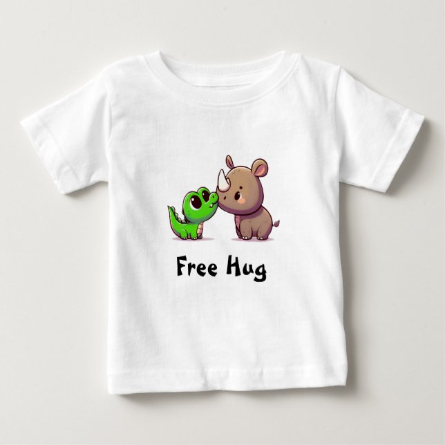 Camiseta Para Bebê Free Hug (Frente)