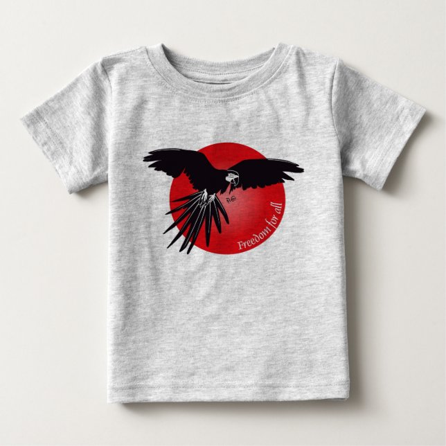 Camiseta Para Bebê Freedom alpargata for todo (Frente)