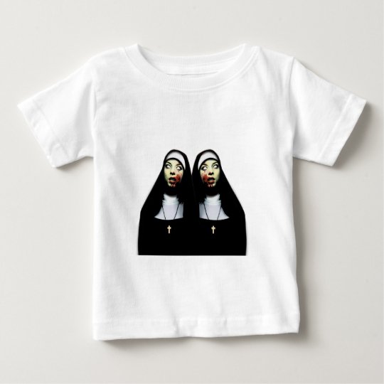 Camiseta Para Bebê Freiras do horror