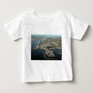 Camiseta Para Bebê Fremantle Harbor, Austrália Ocidental