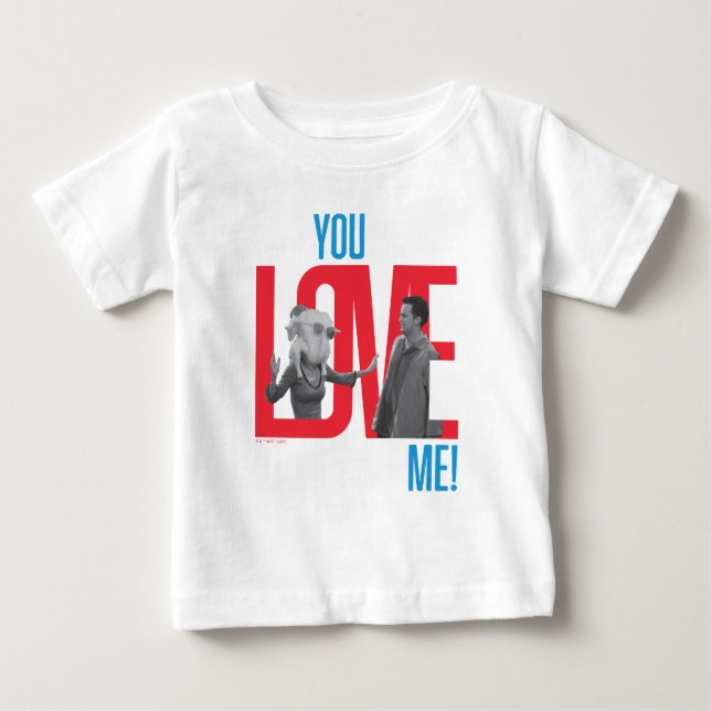 Camiseta Para Bebê FRIENDS™ | Citação Você Me Ama (Frente)