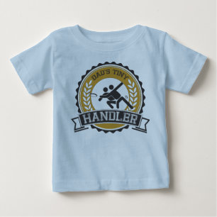 Camiseta Para Bebê Frisbee final - o alimentador pequeno do pai