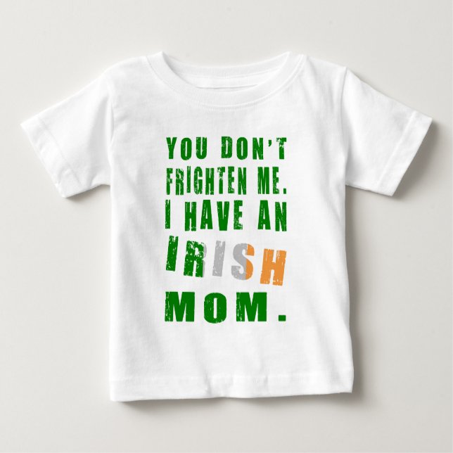 Camiseta Para Bebê Friten Irish Mamãe (Frente)