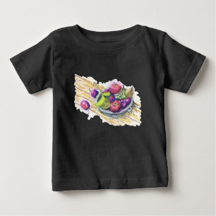 Camiseta Para Bebê Fruta Ainda Life