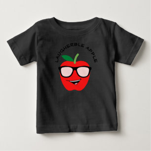 Camiseta Para Bebê Fruta de Verão Bebê Preto