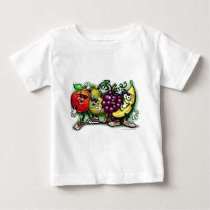 Camiseta Para Bebê Frutas