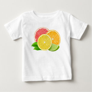 Camiseta Para Bebê Frutas de Citrus