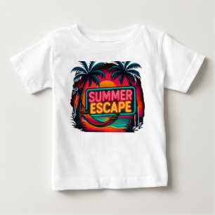 Camiseta Para Bebê Fuga de Verão sem fim - Aventura Ultrassada