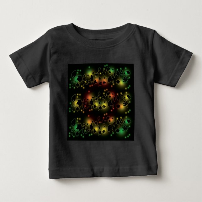 Camiseta Para Bebê Fulgor do folhagem de outono (Frente)