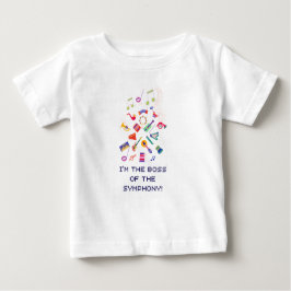 Camiseta Para Bebê Fun Musical Instruments Kids T-Shirt