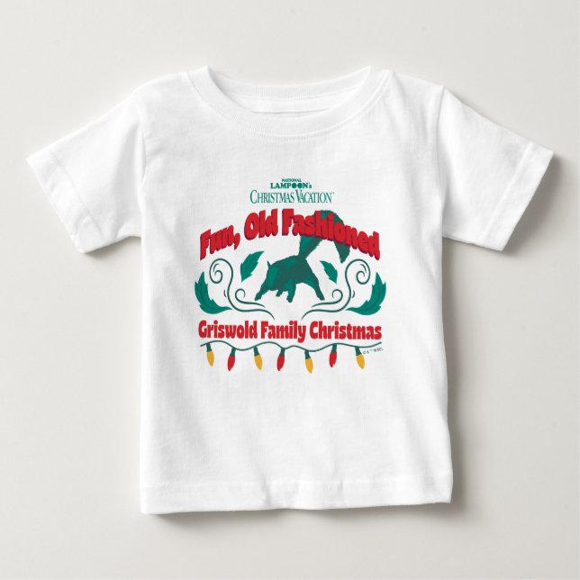 Camiseta Para Bebê Fun, Old Fashioned Griswold Family Christmas (Frente)