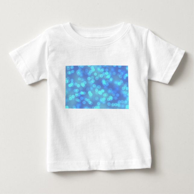 Camiseta Para Bebê Fundo da laguna azul (Frente)