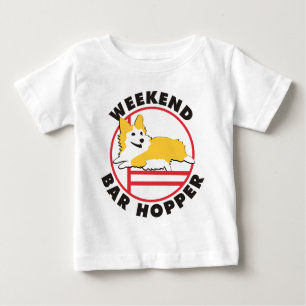 Camiseta Para Bebê Funil do bar do fim de semana da agilidade do
