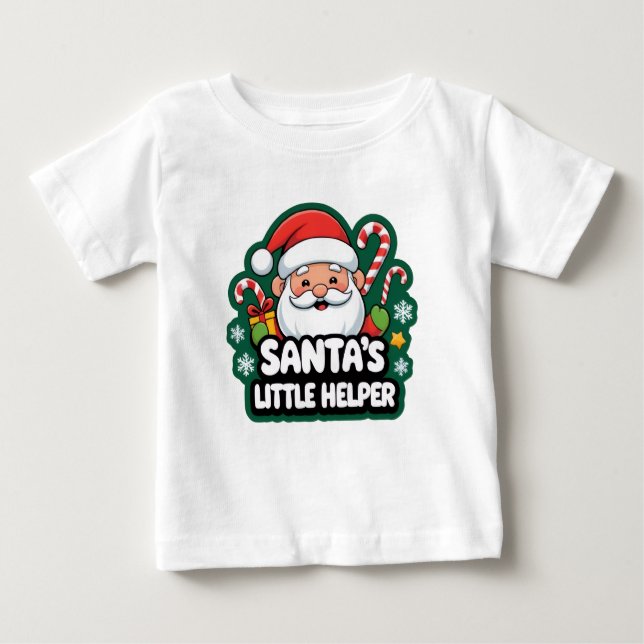 Camiseta Para Bebê Funny Christmas T-Shirt for Kids (Frente)