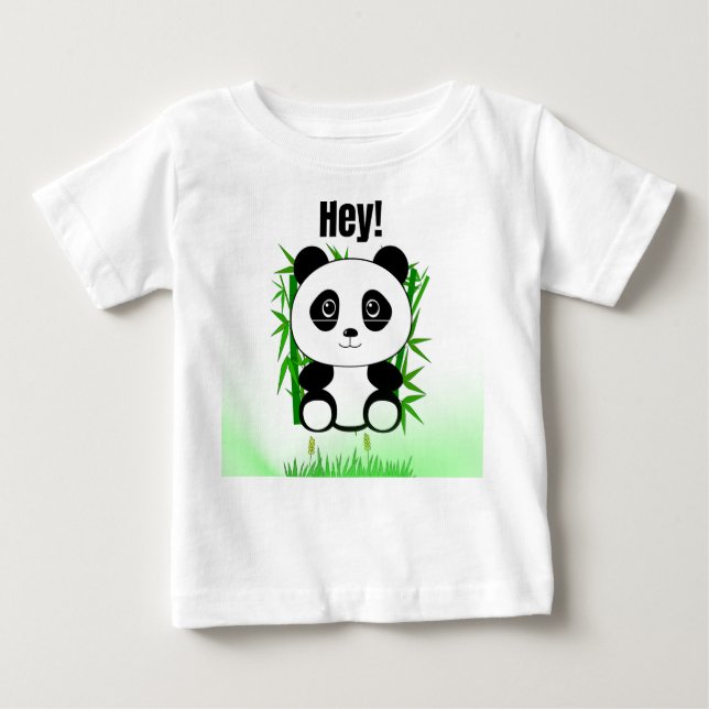 Camiseta Para Bebê Funny Panda Lazy Panda Bear Pun Graphic (Frente)