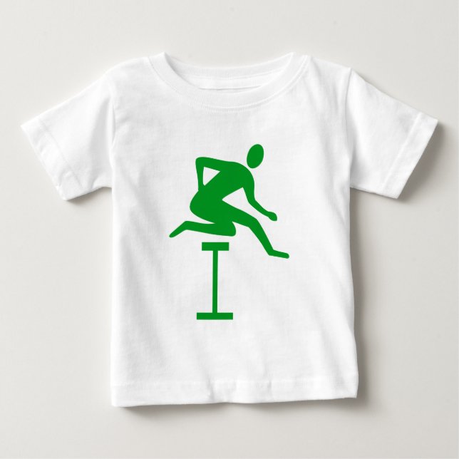 Camiseta Para Bebê Furo - Grass Green (Frente)