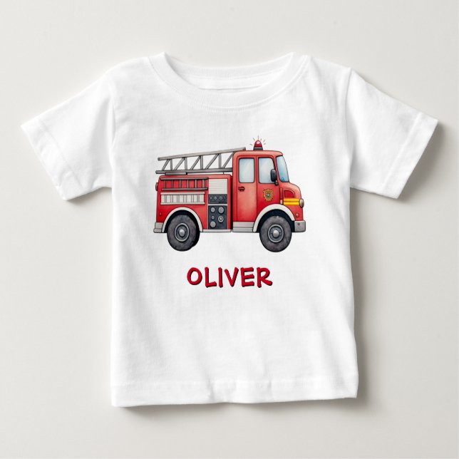 Camiseta Para Bebê Furto Vermelho Cinto (Frente)