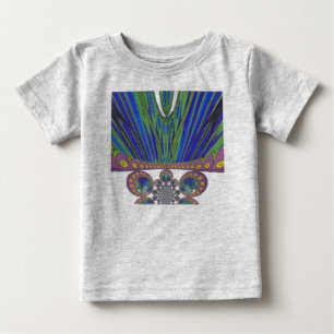 Camiseta Para Bebê Fusão Afro-Egípcia: Um Design de Caleidoscópio