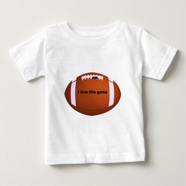 Camiseta Para Bebê Futebol americano (Frente)