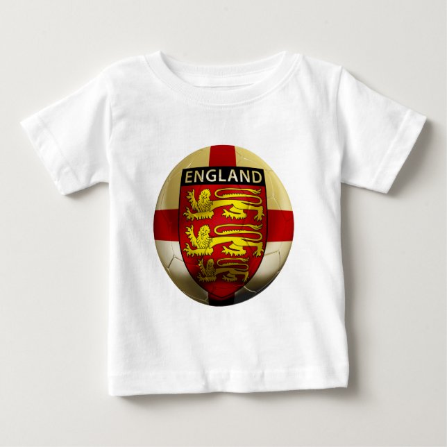 Camiseta Para Bebê Futebol de Inglaterra (Frente)