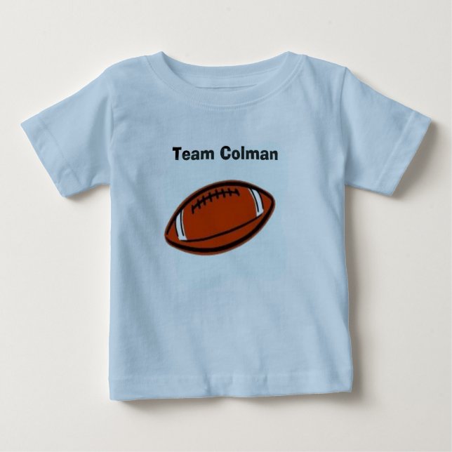 Camiseta Para Bebê futebol, equipe Colman (Frente)