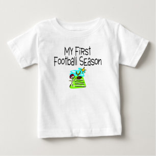 Camiseta Para Bebê Futebol minha primeira temporada de futebol