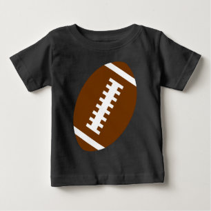 Camiseta Para Bebê FUTEBOL preto Gráfico de futebol frontal