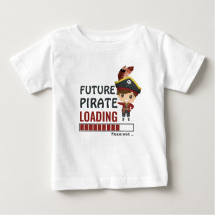 Camiseta Para Bebê Futura Carga Pirata Engraçado Garoto de presente