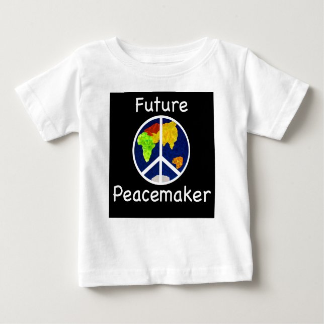 Camiseta Para Bebê Futuras Crianças Pacificadoras Leve Longa (Frente)