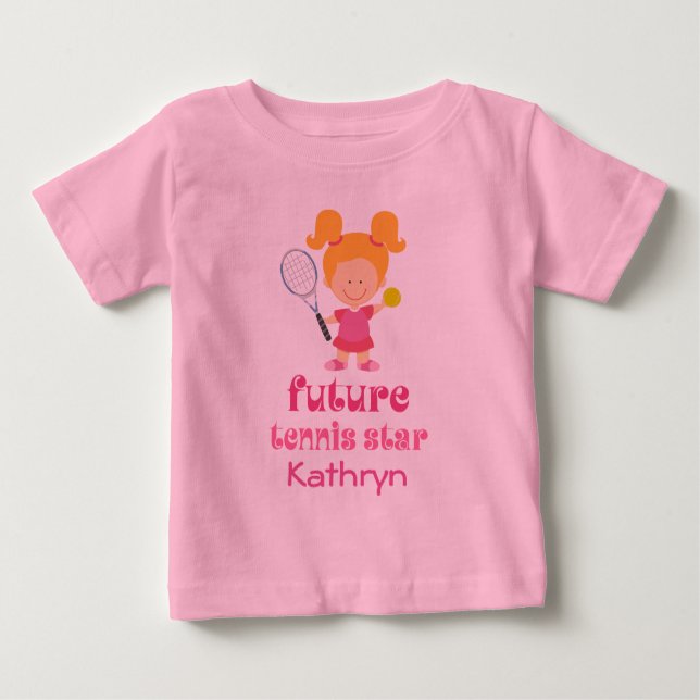 Camiseta Para Bebê Futuras Tênis Star Girls Personalizadas T-shirt (Frente)