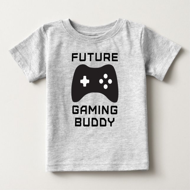 Camiseta Para Bebê Futuro Amigo de Jogos (Frente)
