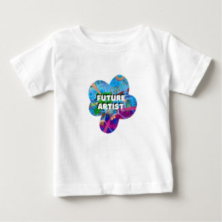 Camiseta Para Bebê Futuro Artista Crianças T-Shirt