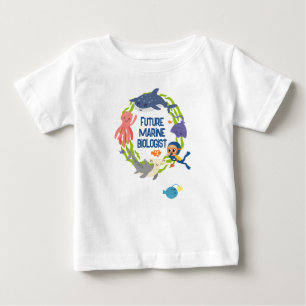 Camiseta Para Bebê Futuro Biólogo Marinho