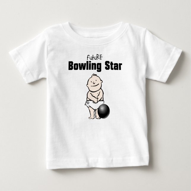 Camiseta Para Bebê Futuro Boliche Star Baby T-shirts (Frente)