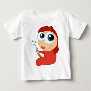 Camiseta Para Bebê Futuro Bombeiro Criança e Toddler Roupa