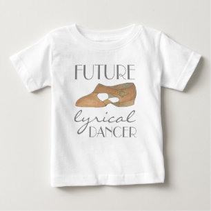 Camiseta Para Bebê FUTURO Calçado LÍRICO DANCER Tan Dance