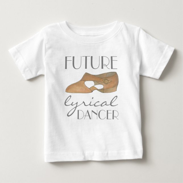 Camiseta Para Bebê FUTURO Calçado LÍRICO DANCER Tan Dance (Frente)