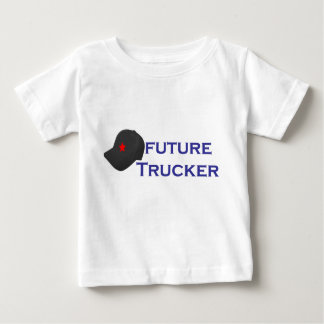 Camiseta Para Bebê Futuro caminhoneiro