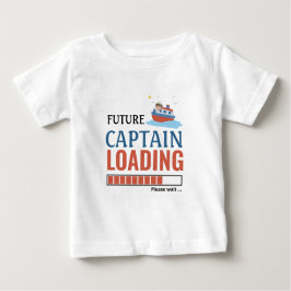 Camiseta Para Bebê Futuro Capitão Carregando Engraçado Personalizado